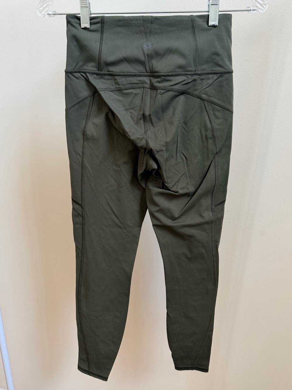 Athleta Rainier High Rise Leggings olive green Sz XS - Picture 3 of 5